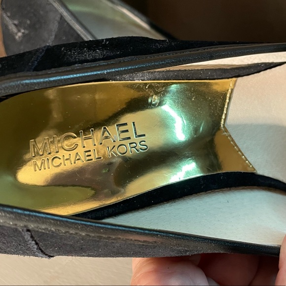 Michael Kors Suede Wedge Loafers - Picture 6 of 8